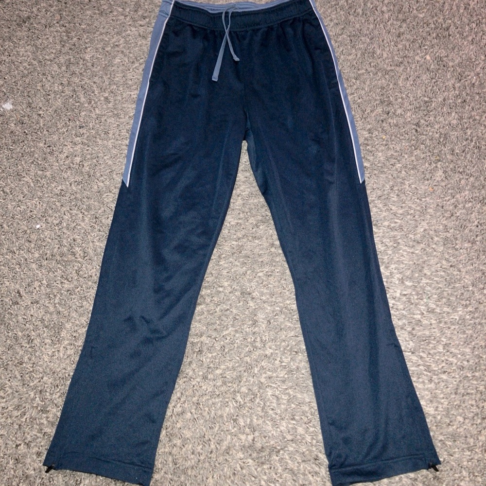 Blue jogger stretchy pants comfortable
